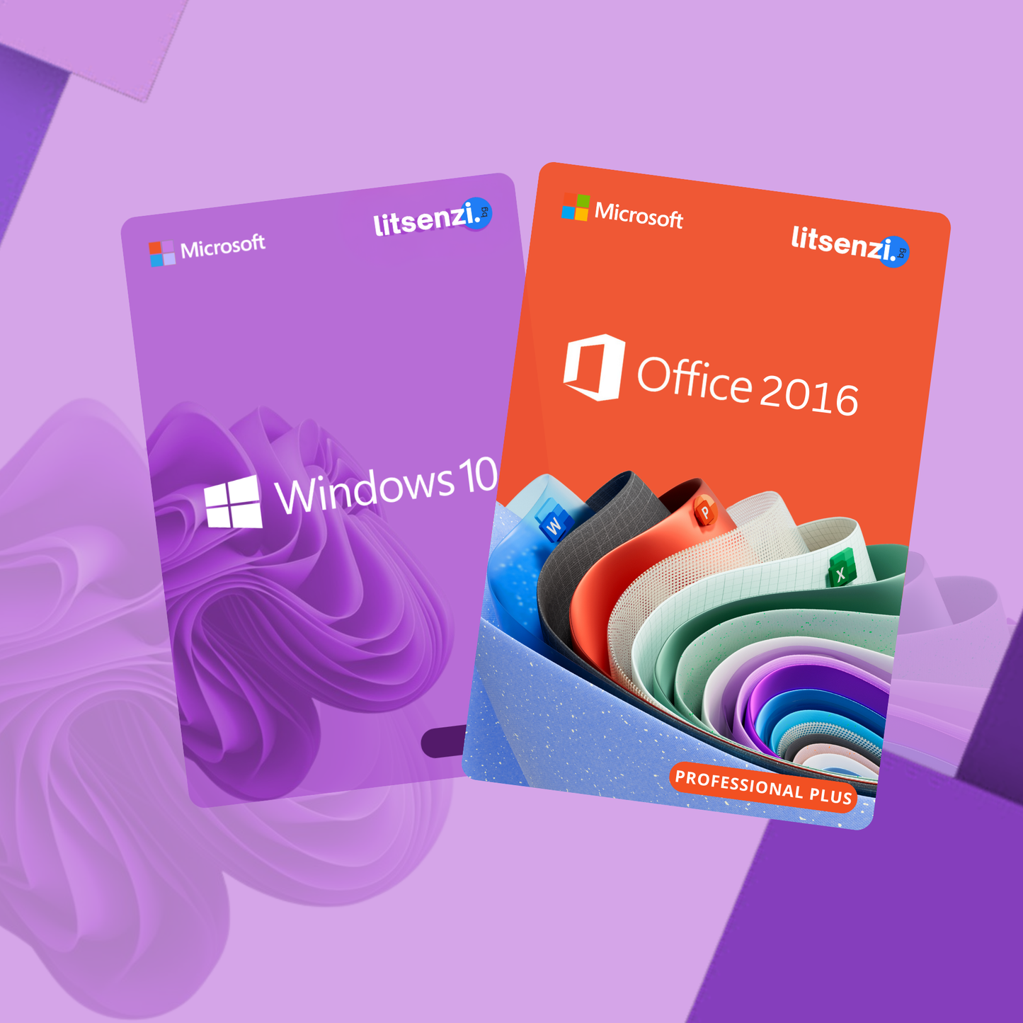 Лиценз за Windows 10 Pro + лиценз за Office 2016 Pro Plus