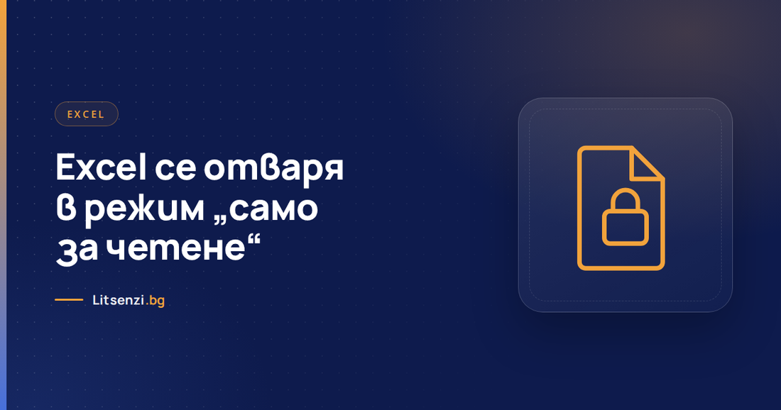 Excel в режим „само за четене“ — защо и как се оправя